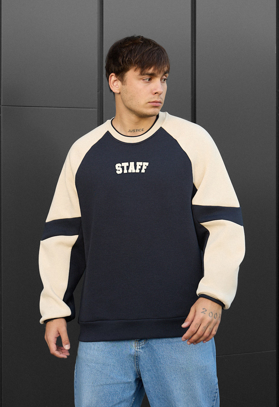 Bluză de trening Staff logo oversize fleece