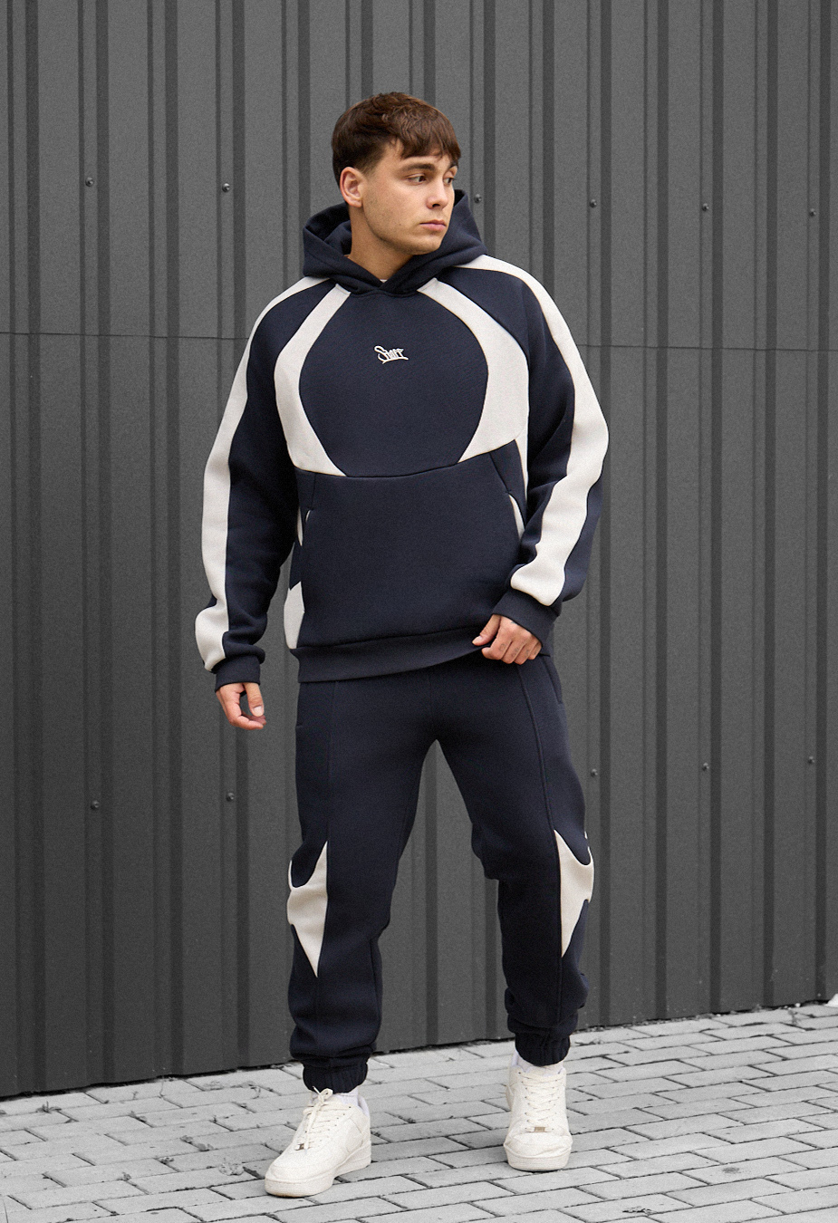 Costum de trening Staff mil navy & light gray
