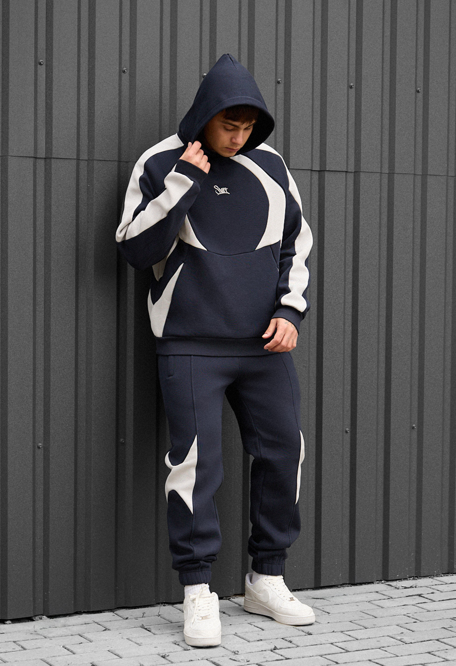 Costum de trening Staff mil navy & light gray