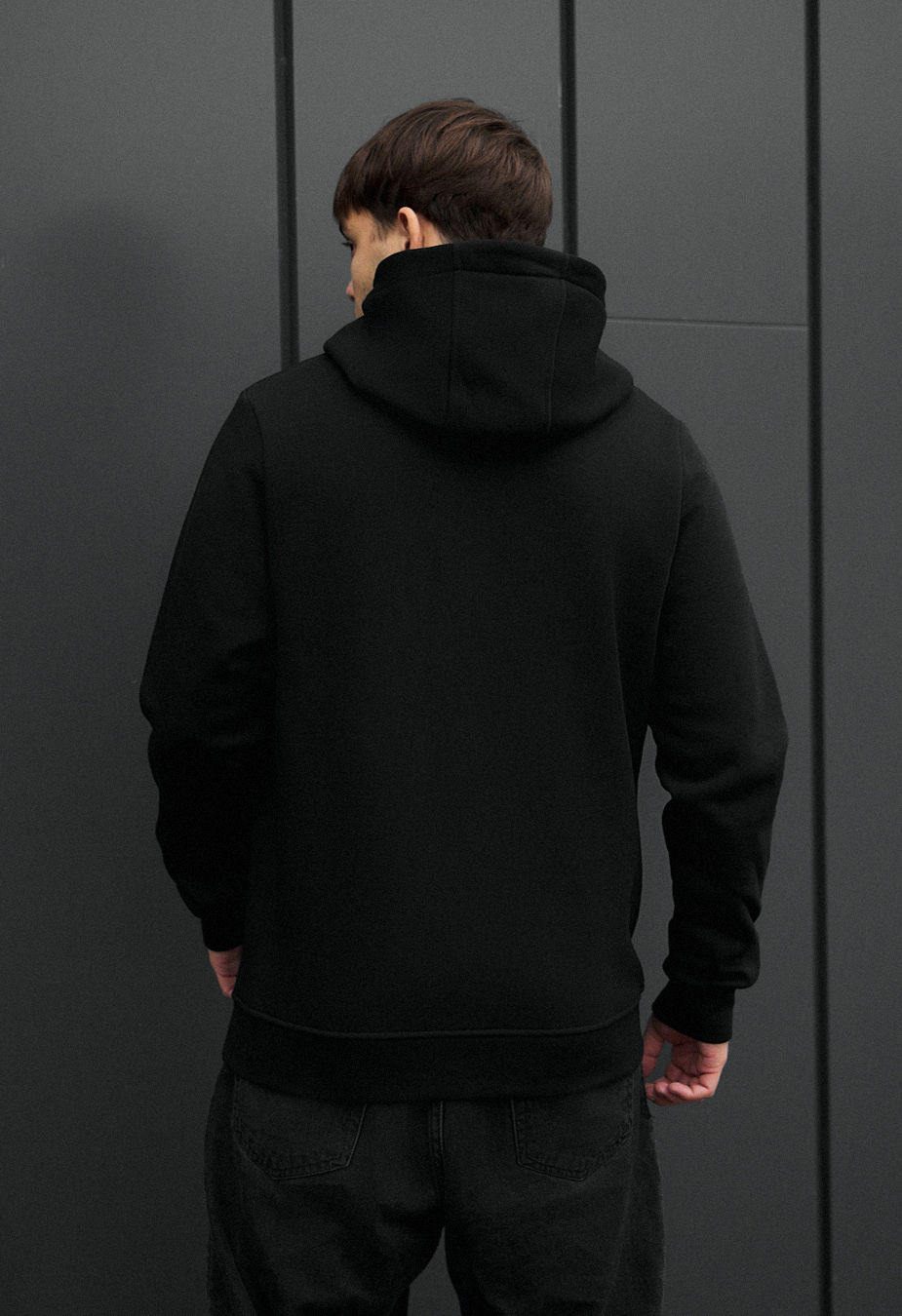 Hanorac  Staff black zip fleece