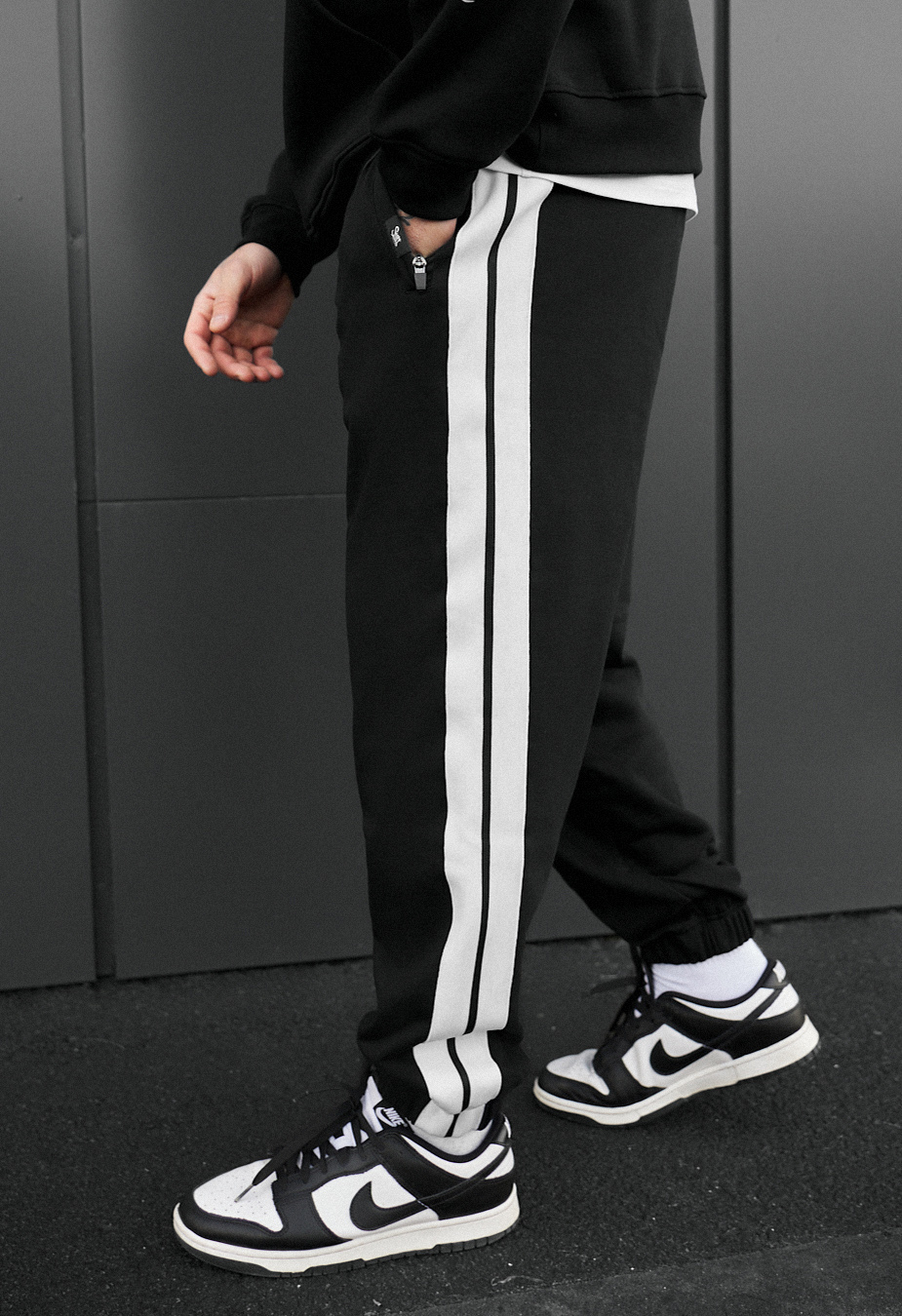 Pantaloni de trening Staff un black lampas