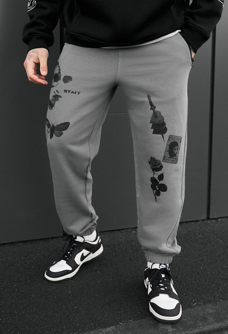 Pantaloni de trening Staff clo heart & rose