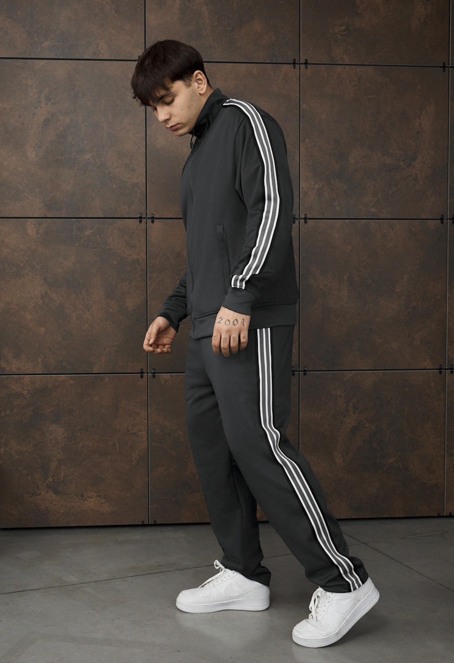 Costum de trening Staff pri dark gray