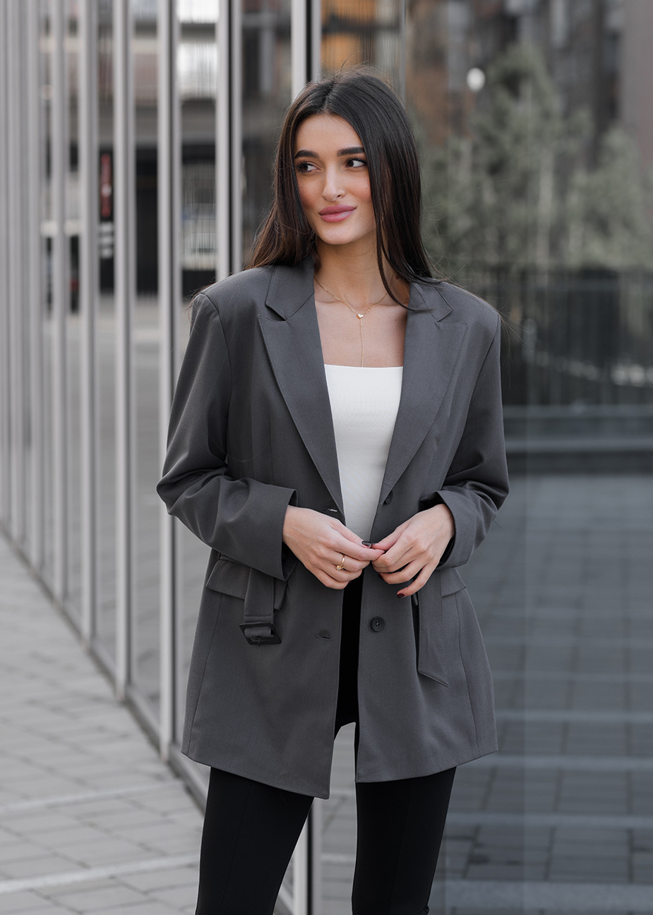 Sacou de damă Staff au gray