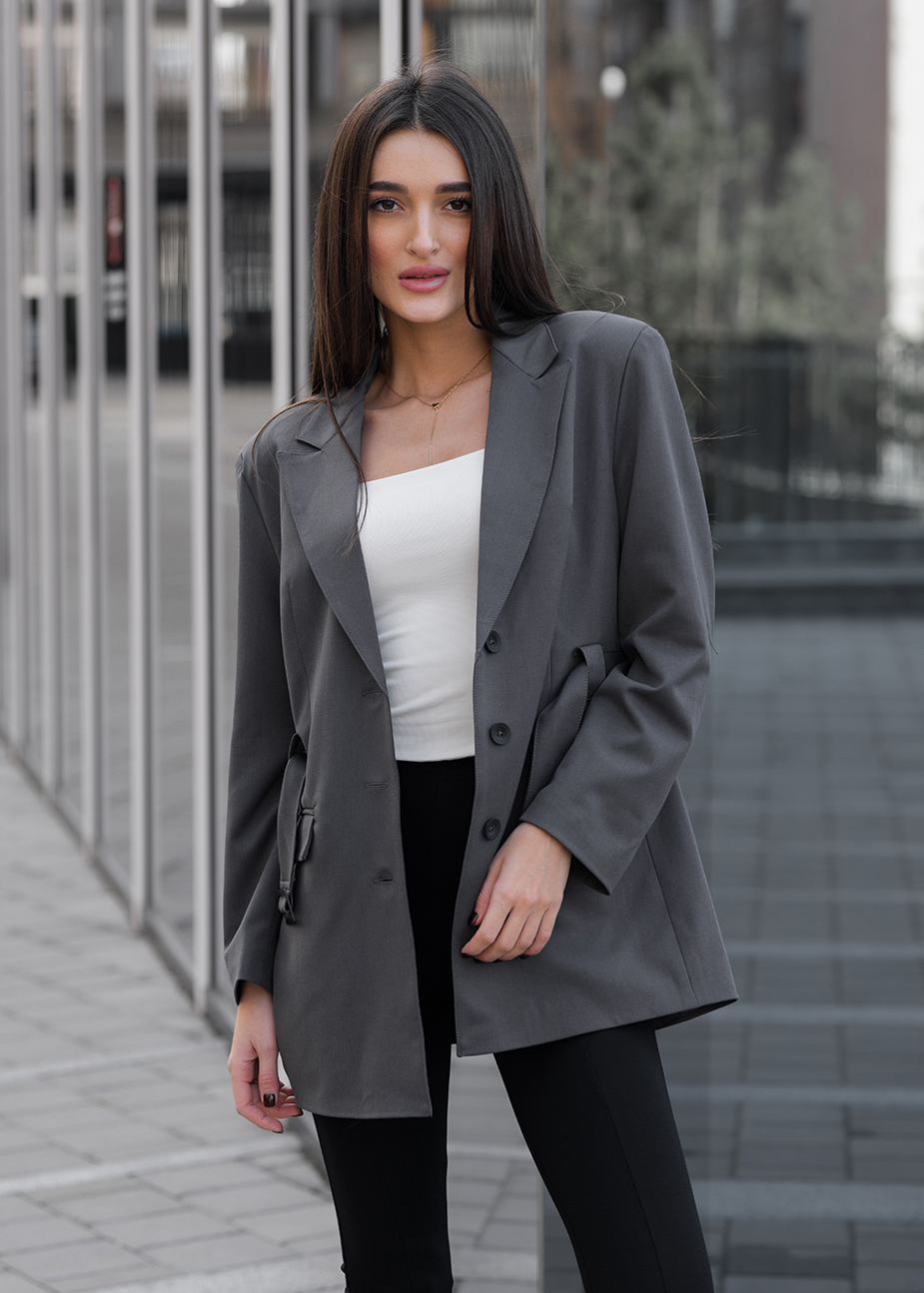 Sacou de damă Staff au gray