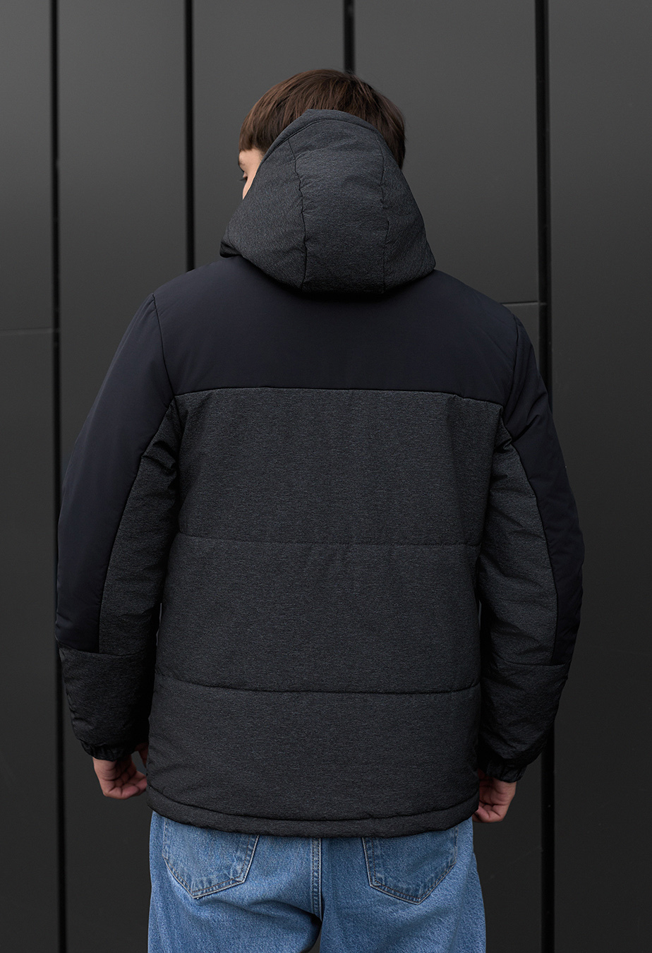 Geacă de iarnă Staff qux black & grahpite