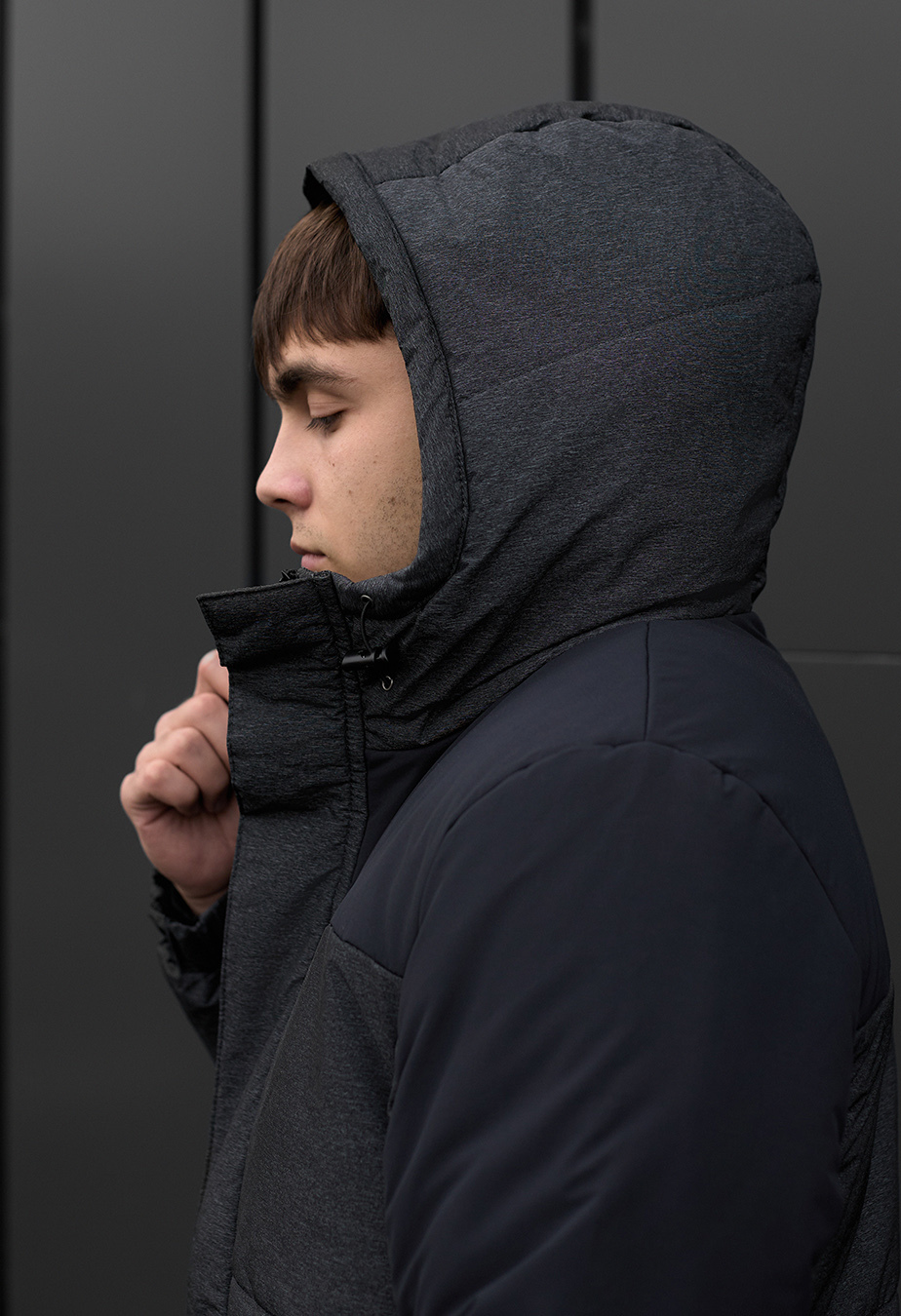Geacă de iarnă Staff qux black & grahpite