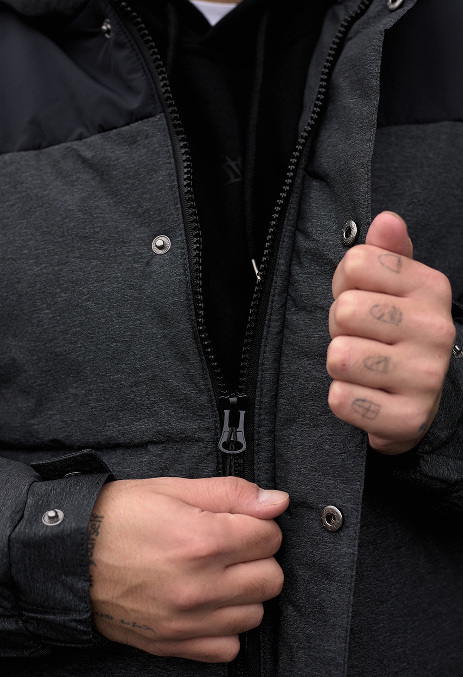 Geacă de iarnă Staff qux black & grahpite