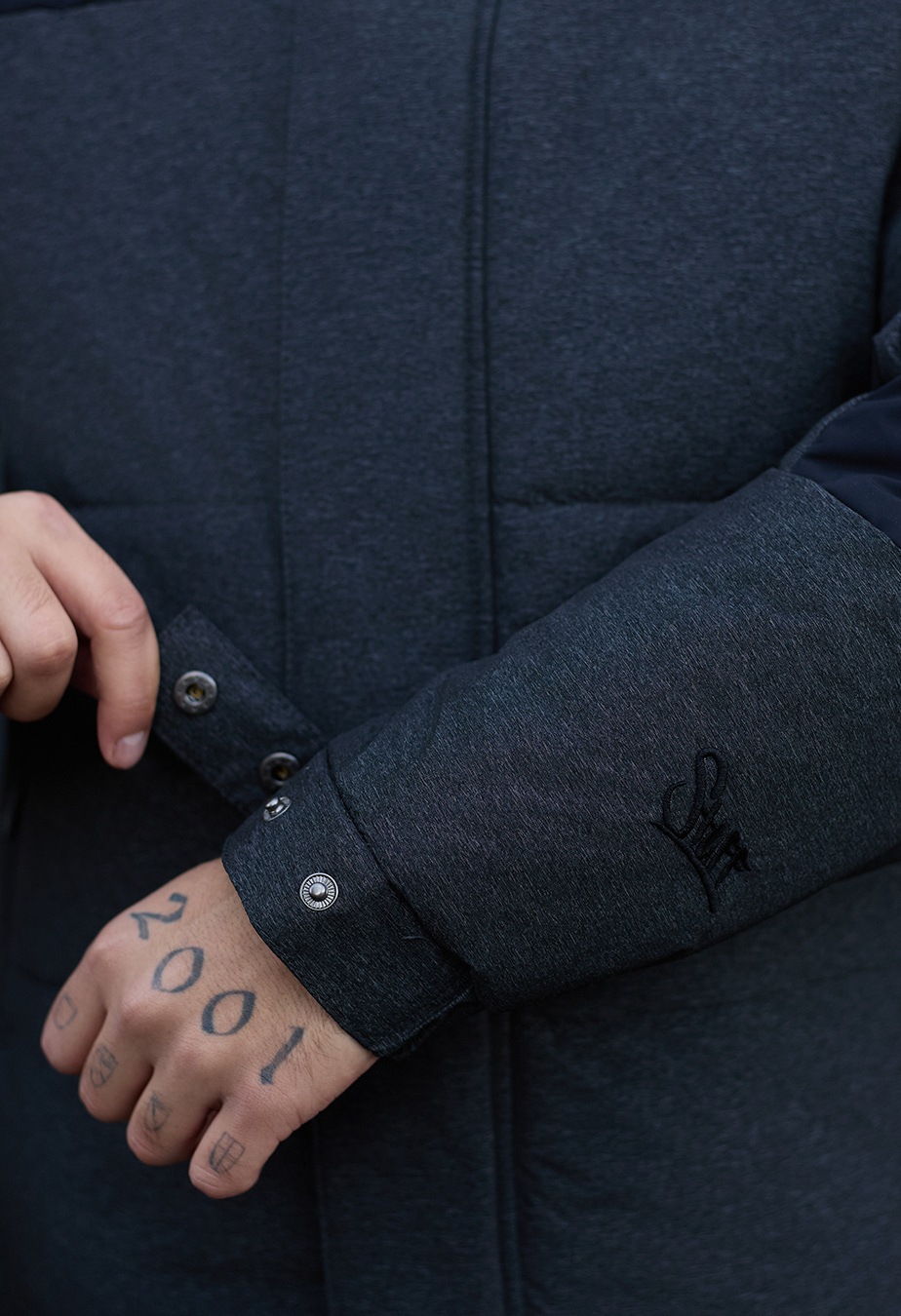 Geacă de iarnă Staff qux black & gray
