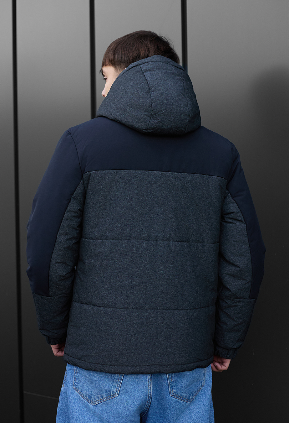 Geacă de iarnă Staff qux black & gray