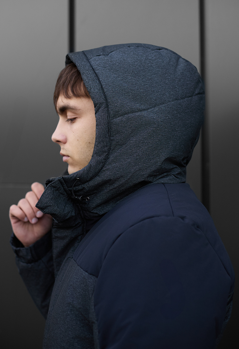 Geacă de iarnă Staff qux black & gray