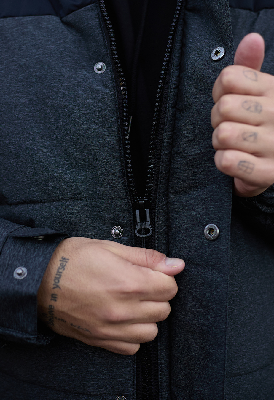 Geacă de iarnă Staff qux black & gray