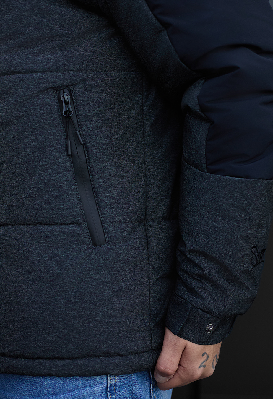 Geacă de iarnă Staff qux black & gray
