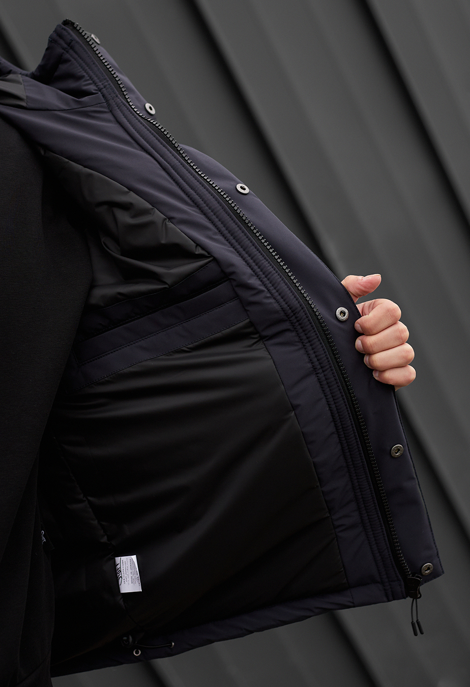 Geacă de iarnă Staff qux dark gray