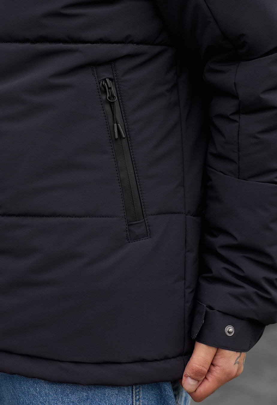 Geacă de iarnă Staff qux dark gray