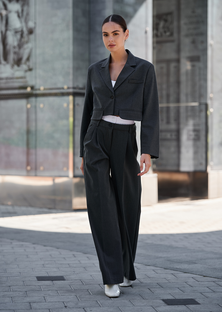 Sacou de damă Staff re gray
