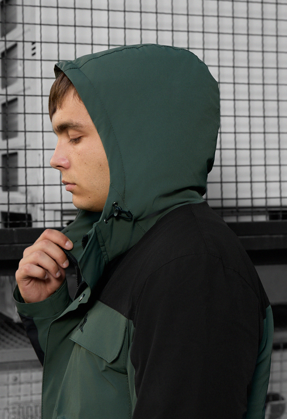Geacă Staff quor black & khaki