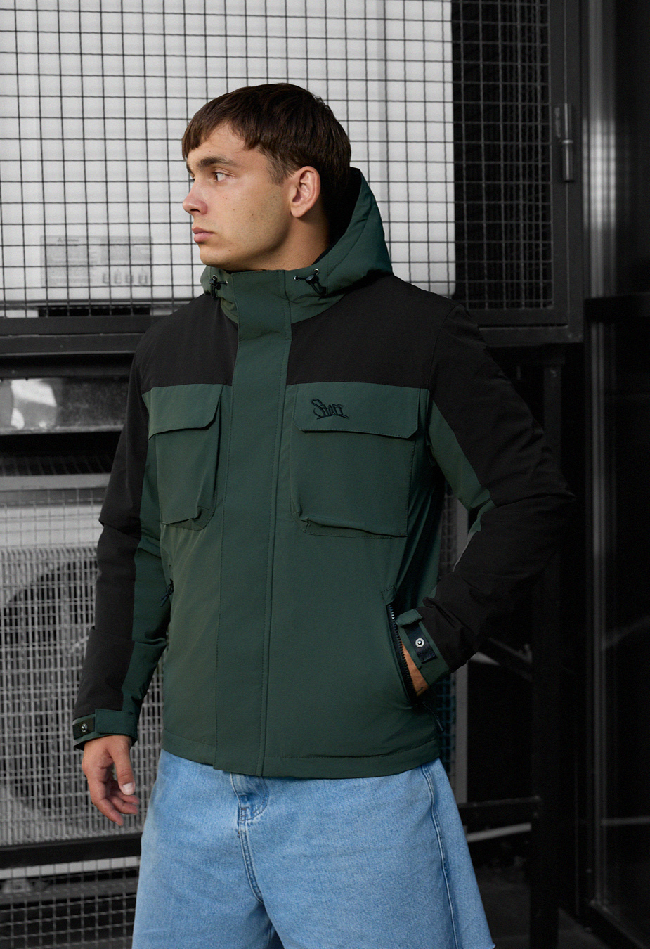 Geacă Staff quor black & khaki