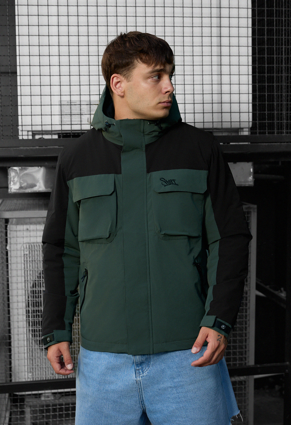Geacă Staff quor black & khaki