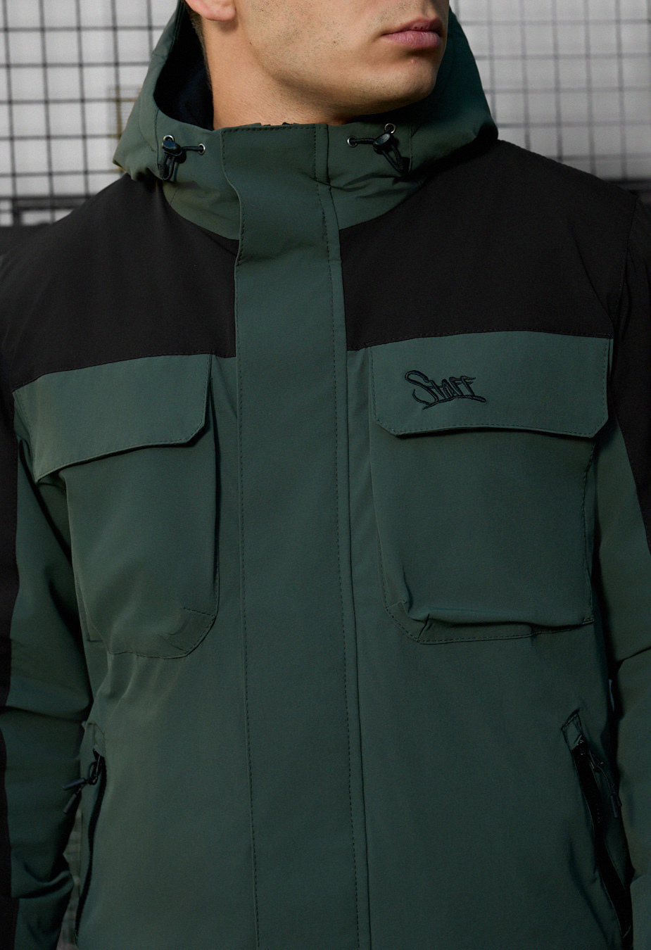 Geacă Staff quor black & khaki
