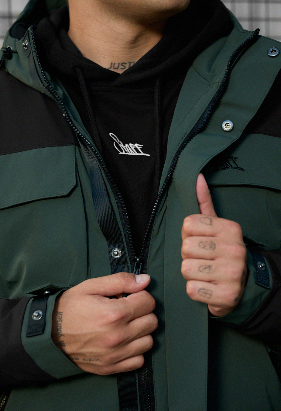 Geacă Staff quor black & khaki