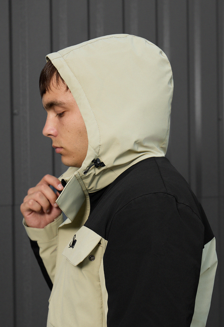 Geacă Staff quor black & light olive