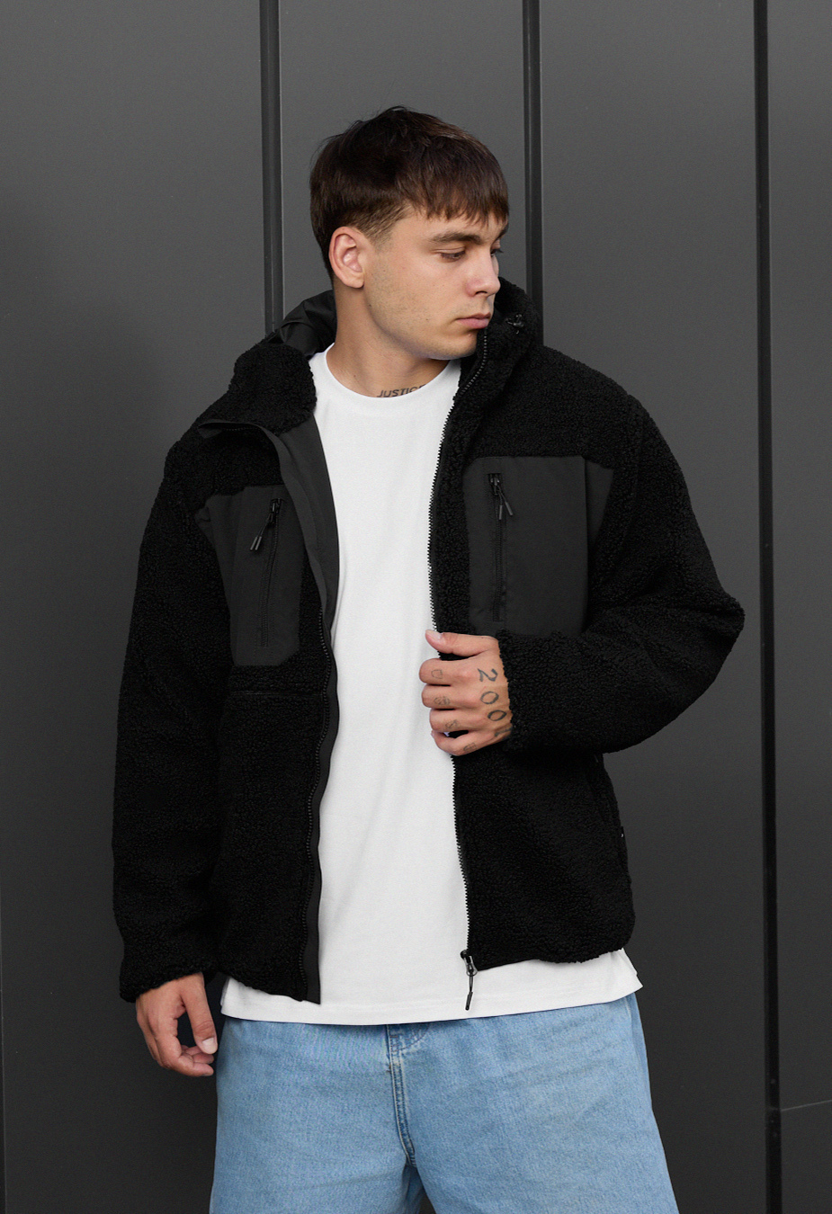 Geacă de blană Staff brix black