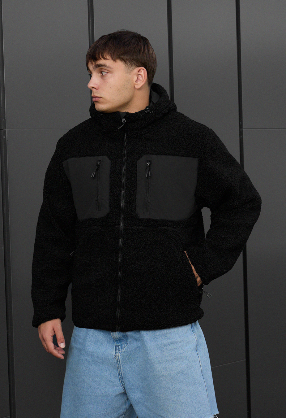 Geacă de blană Staff brix black