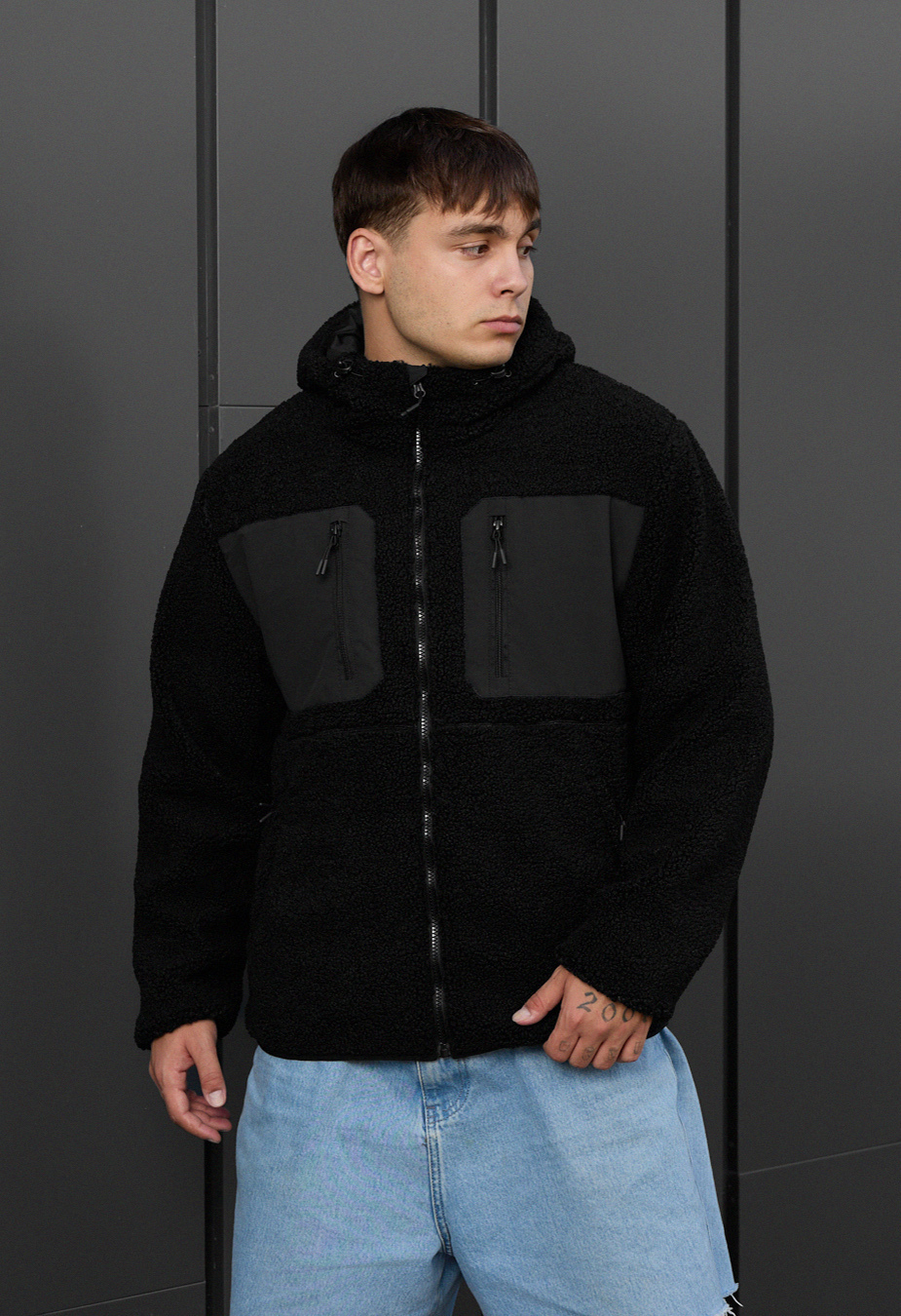 Geacă de blană Staff brix black