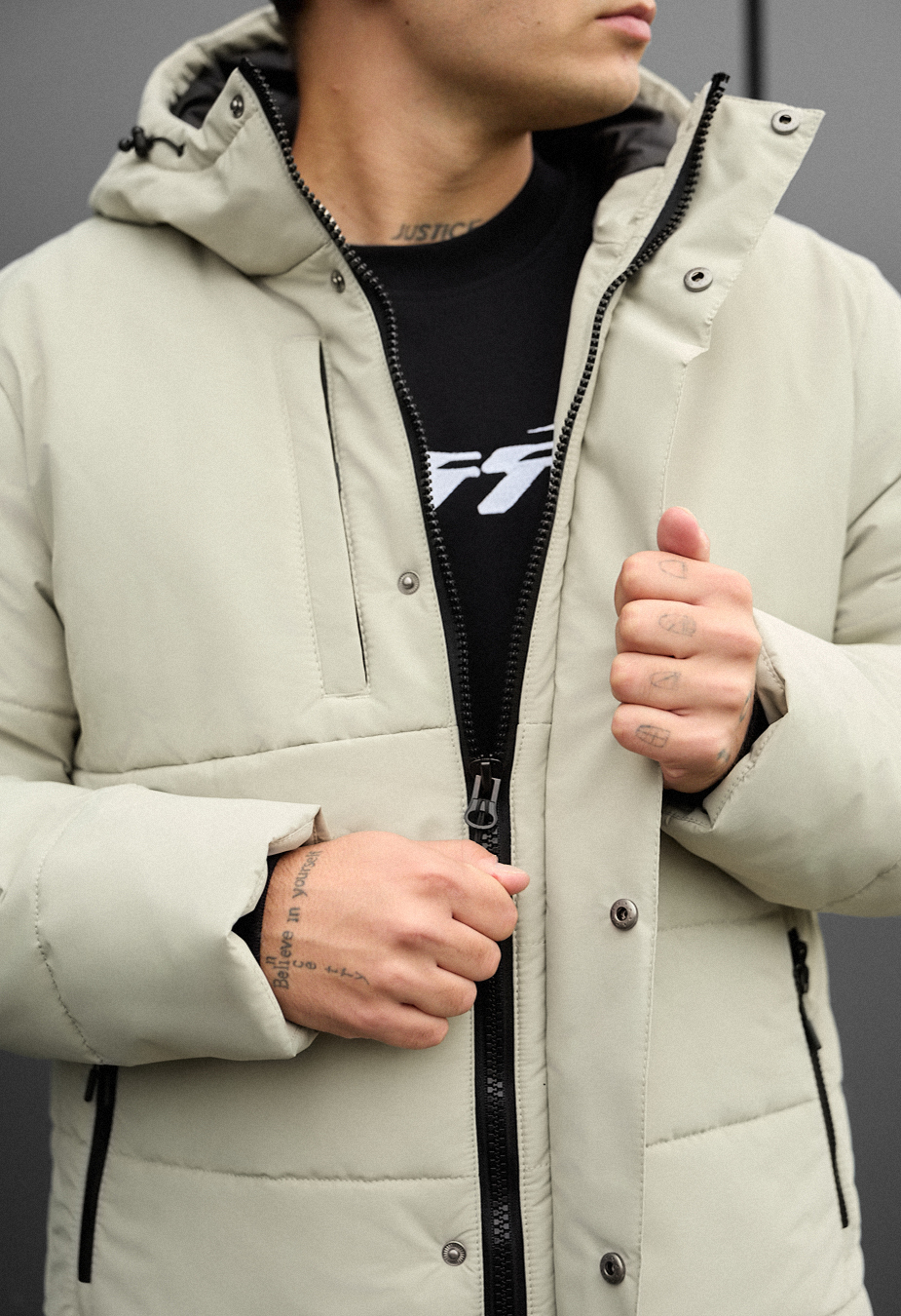 Geacă de iarnă Staff styn light olive