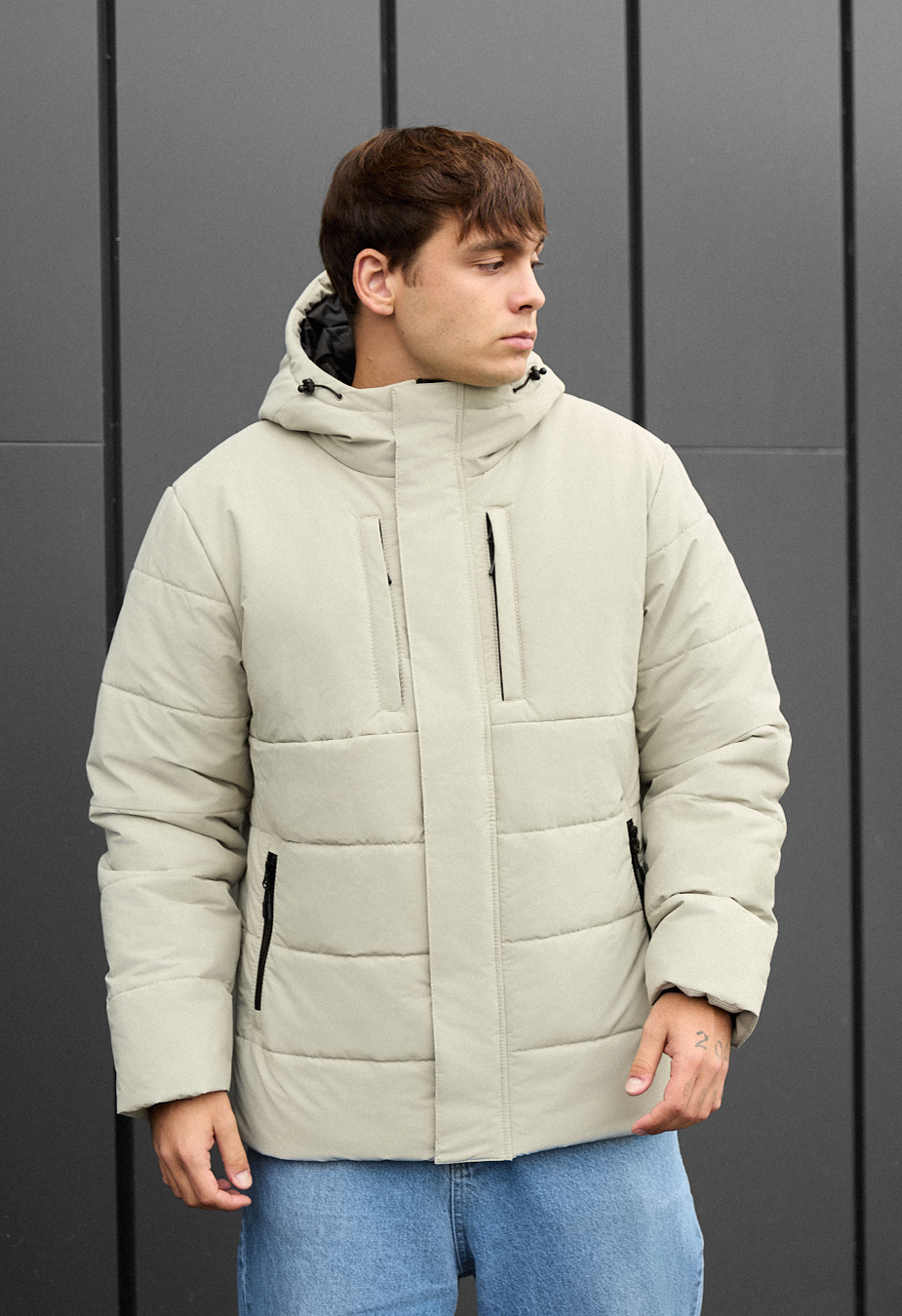 Geacă de iarnă Staff styn light olive