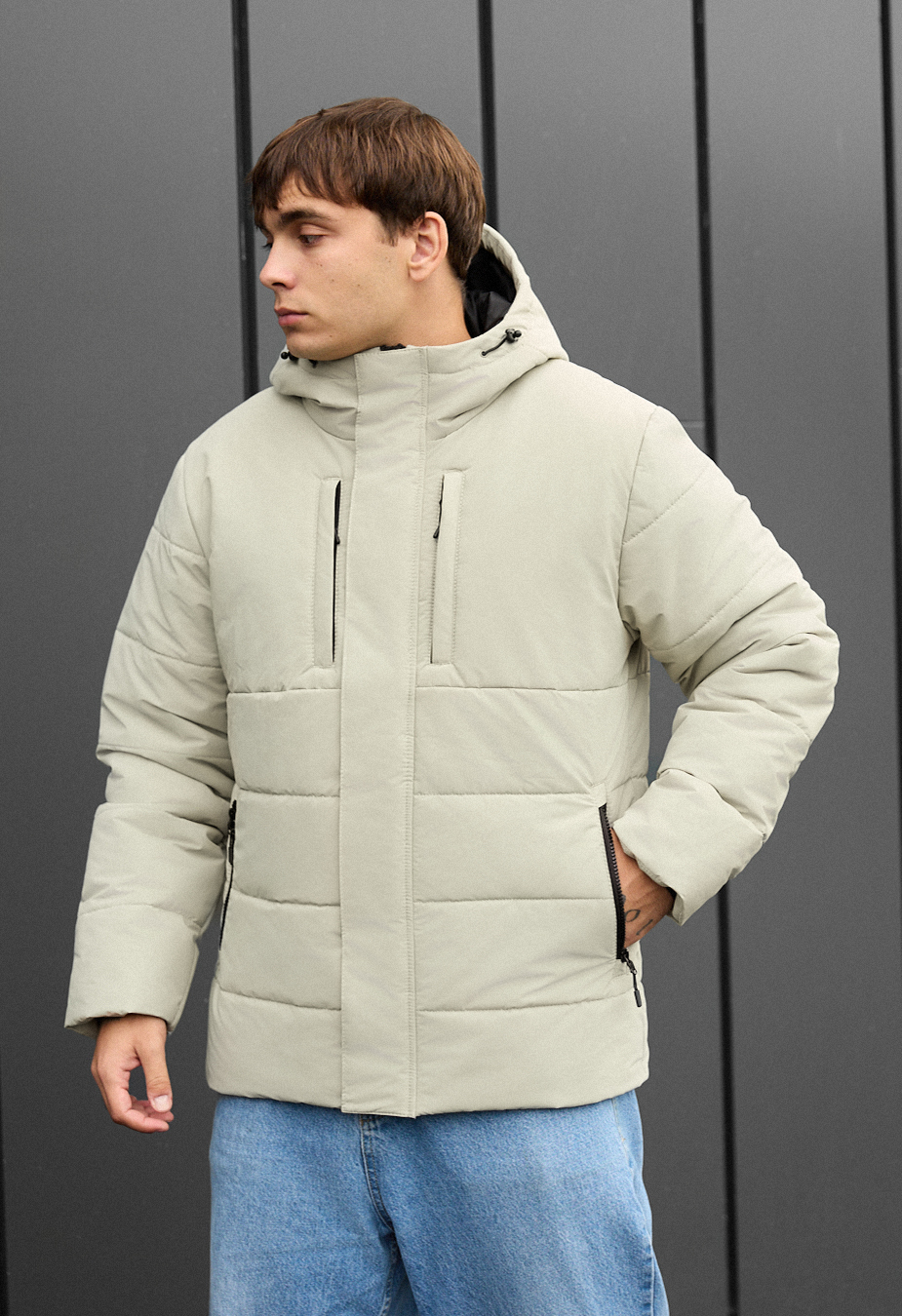 Geacă de iarnă Staff styn light olive