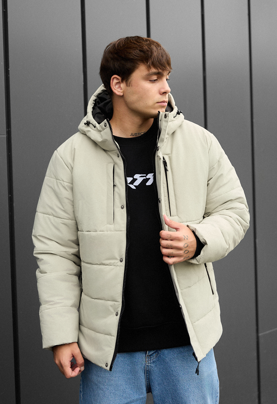 Geacă de iarnă Staff styn light olive