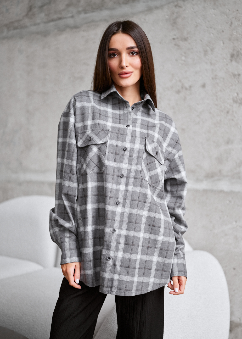 Cămașă de damă Staff mir gray oversize