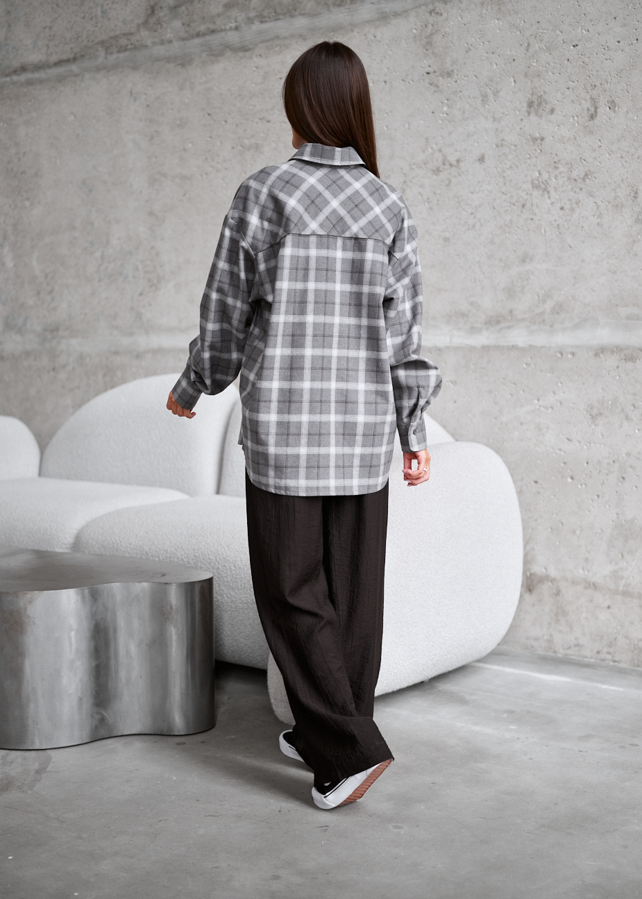 Cămașă de damă Staff mir gray oversize