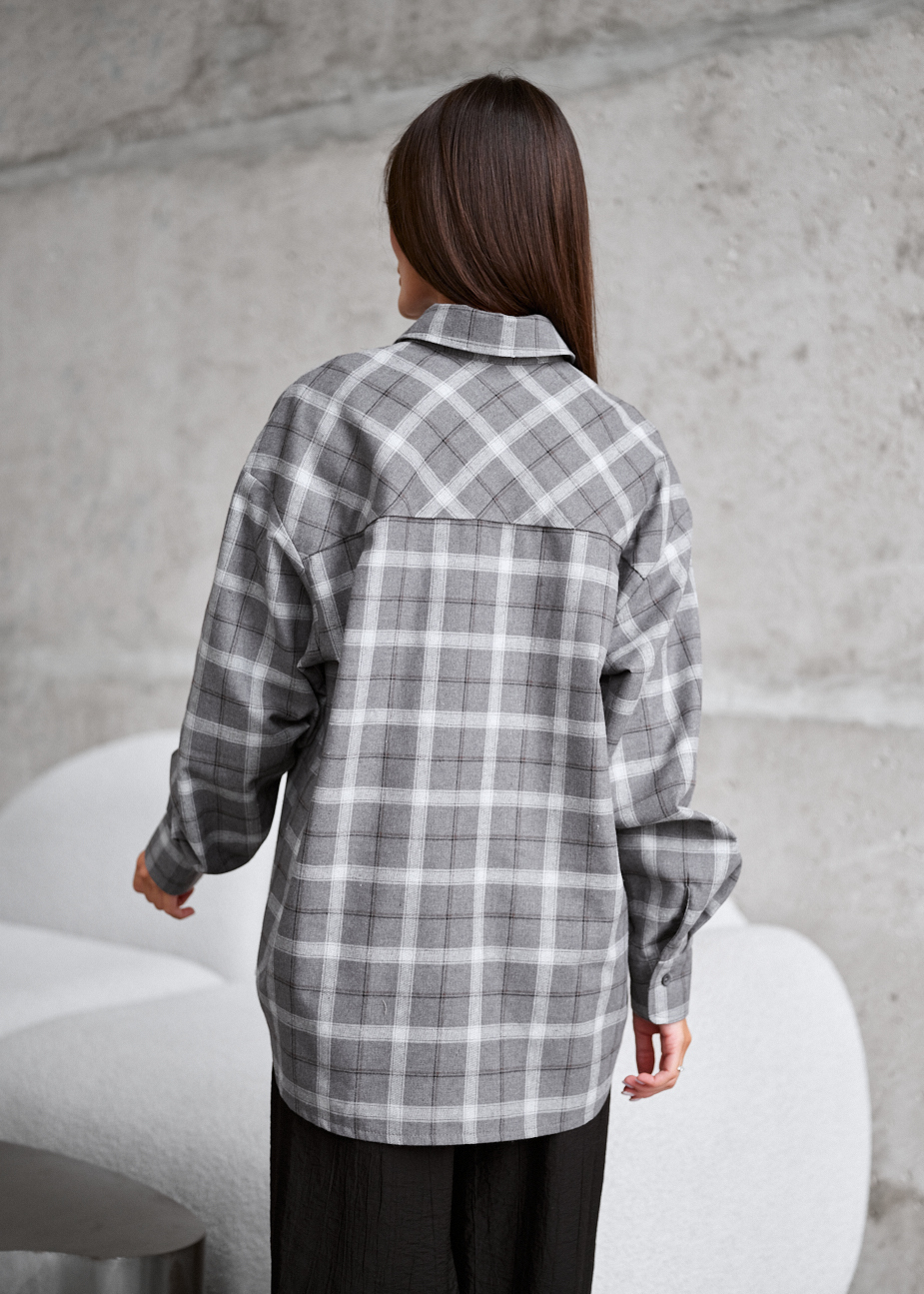 Cămașă de damă Staff mir gray oversize