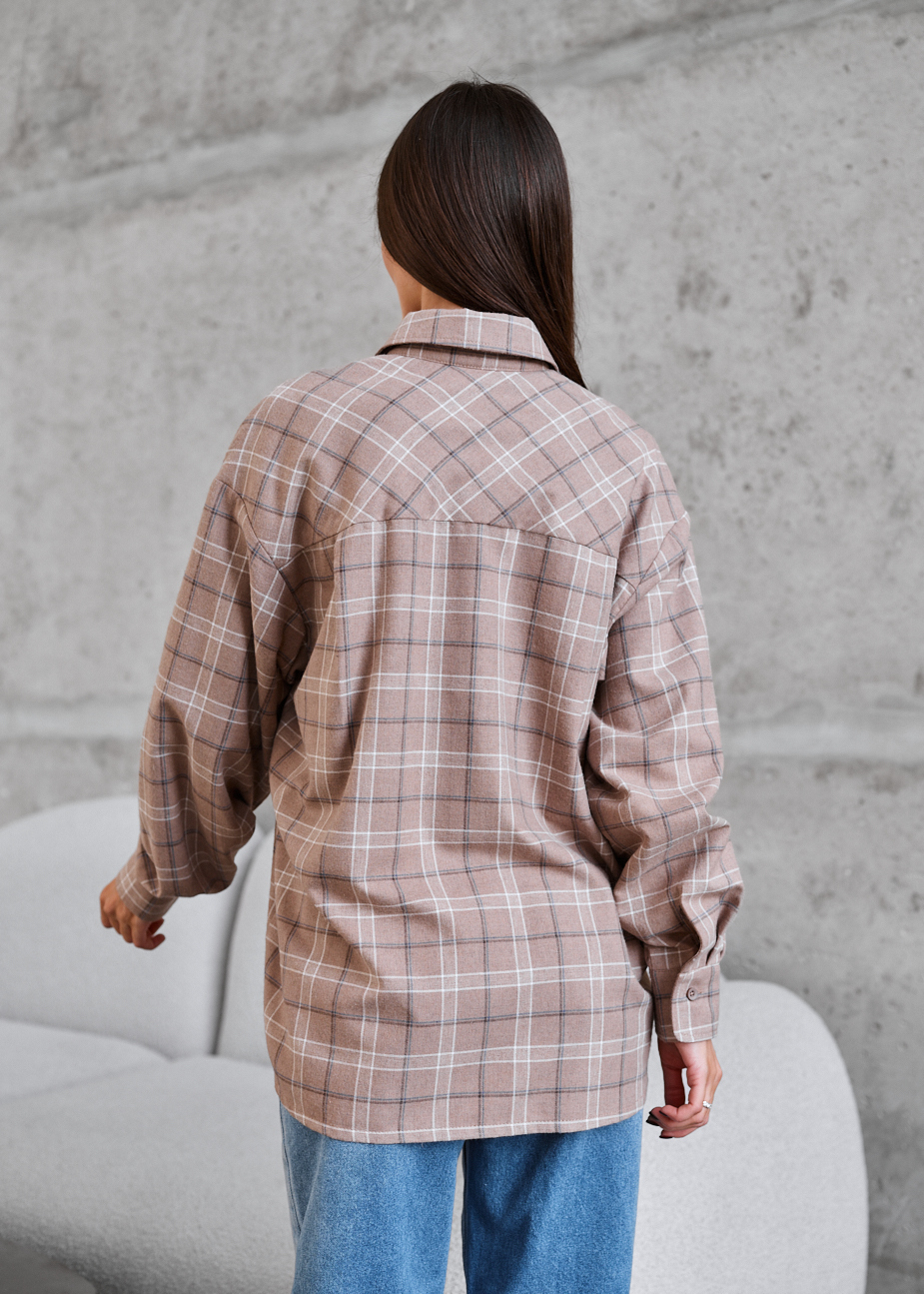 Cămașă de damă Staff mir brown oversize