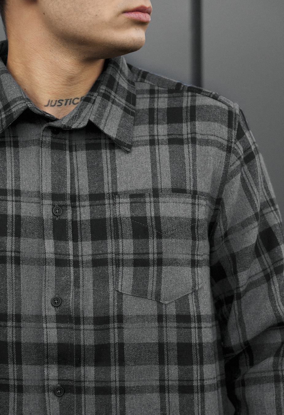 Cămașă Staff ed black & gray