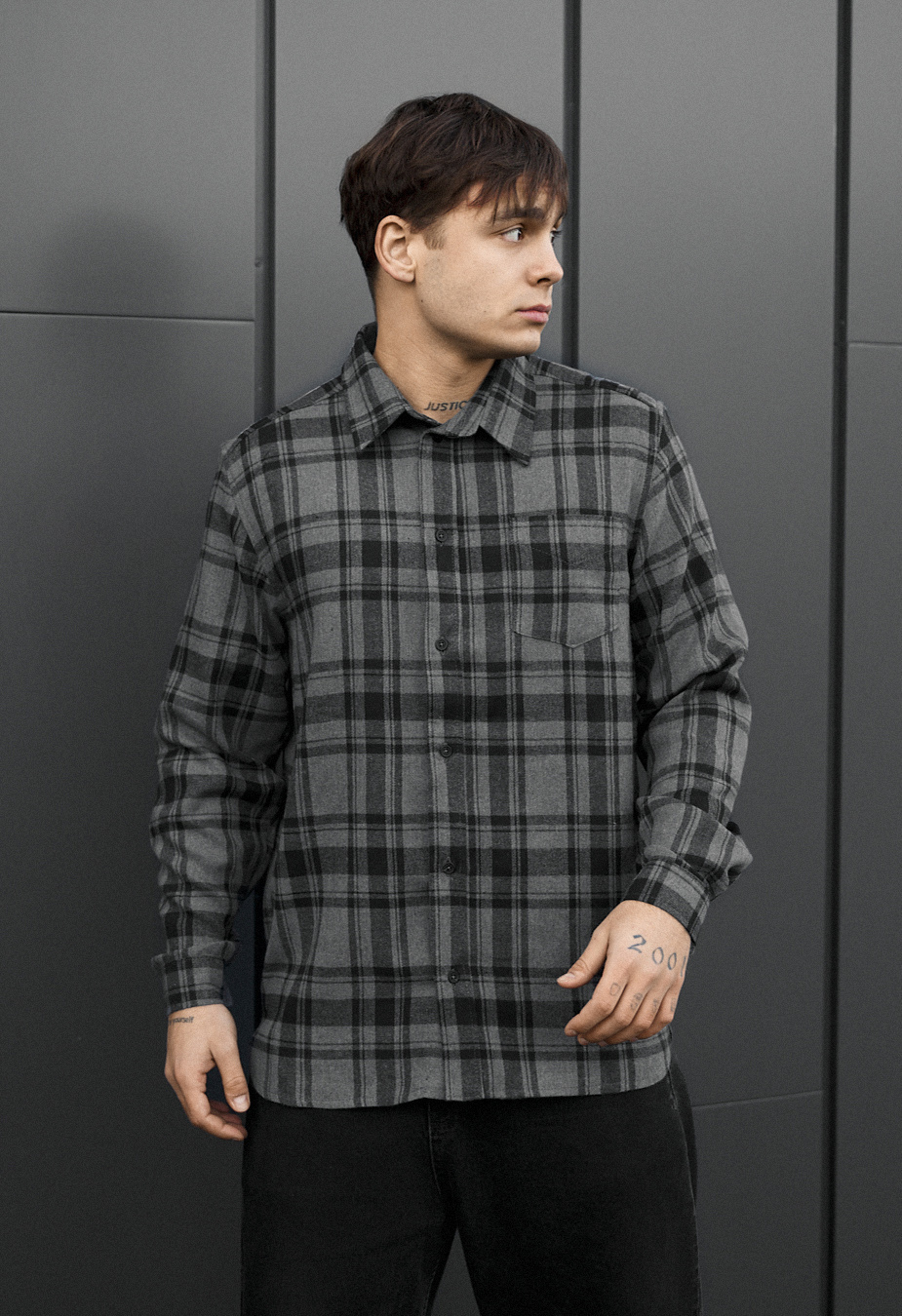 Cămașă Staff ed black & gray