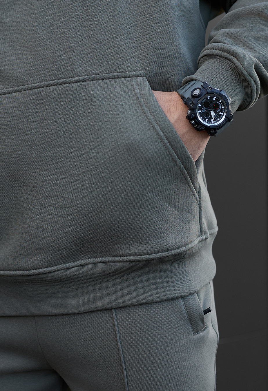 Costum de trening Staff su olive oversize fleece