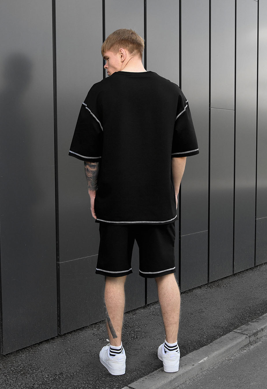 Set de vară tricou + pantaloni scurți Staff lio oversize