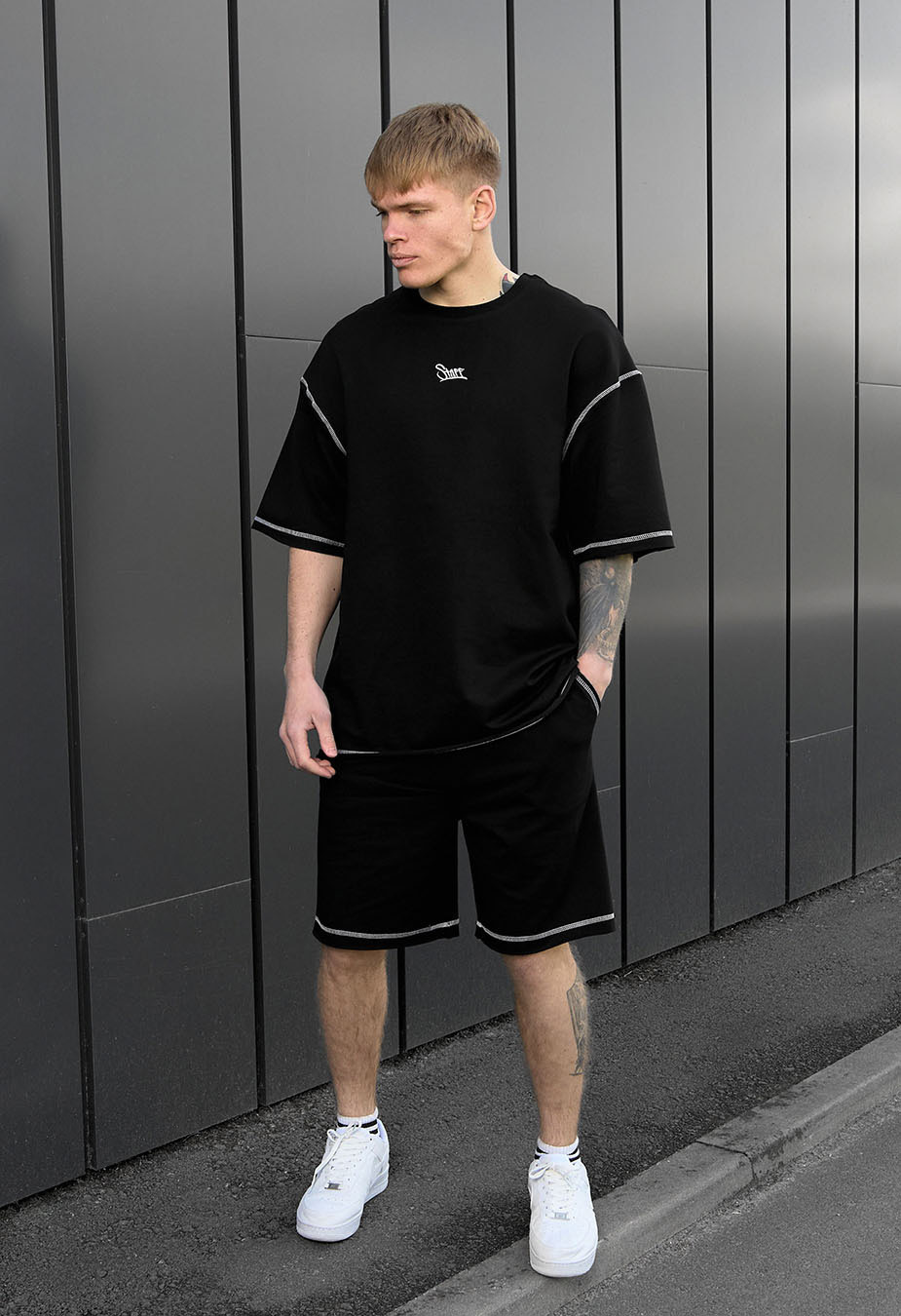 Set de vară tricou + pantaloni scurți Staff lio oversize