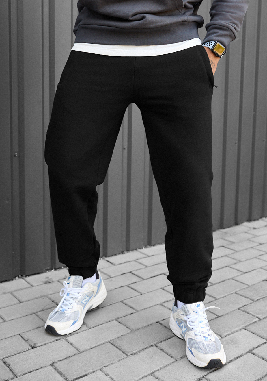 Pantaloni de trening Staff mil black