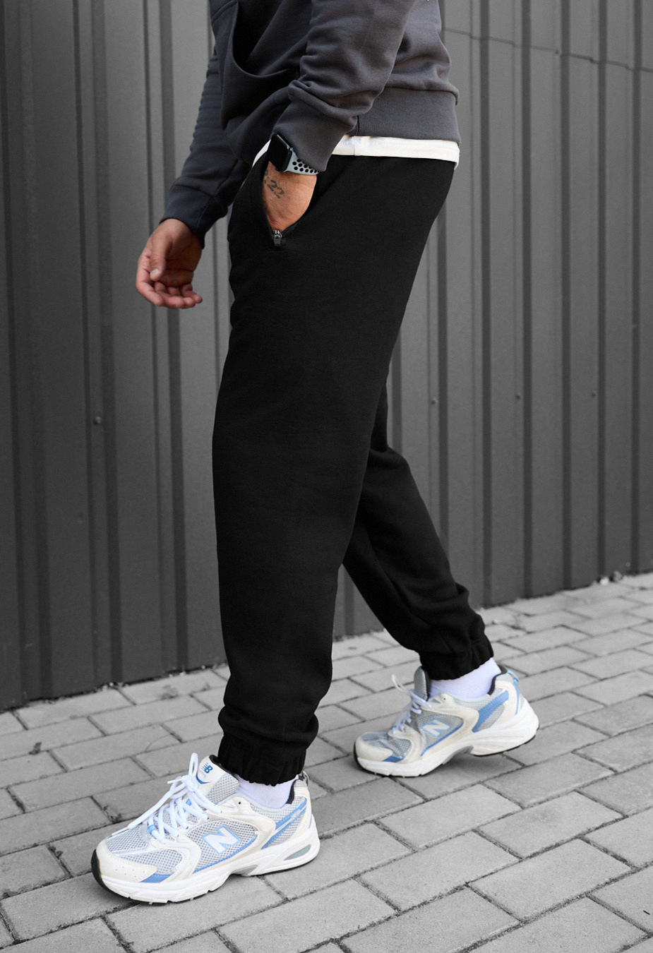Pantaloni de trening Staff mil black