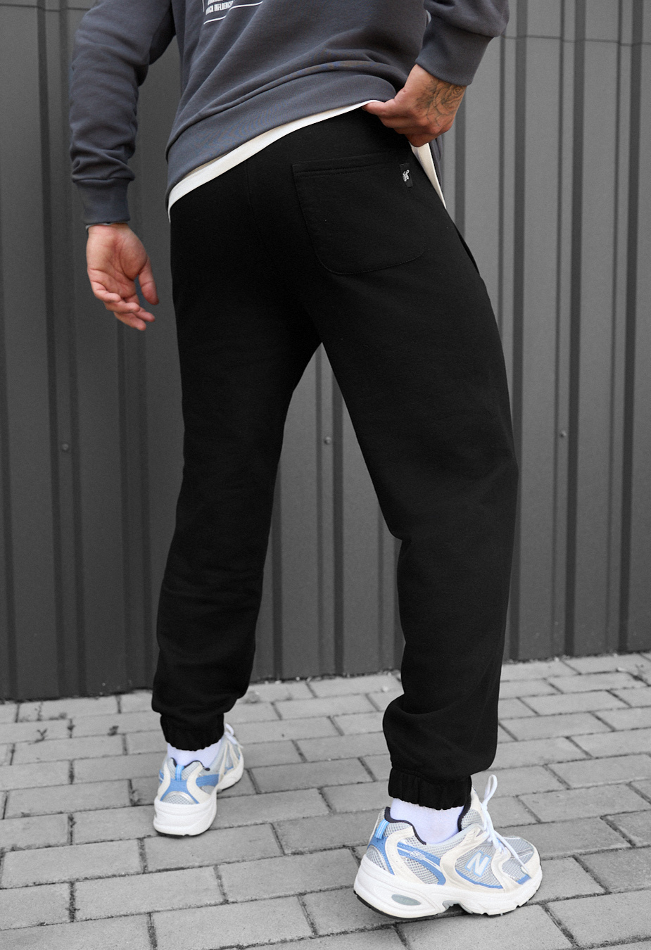 Pantaloni de trening Staff mil black