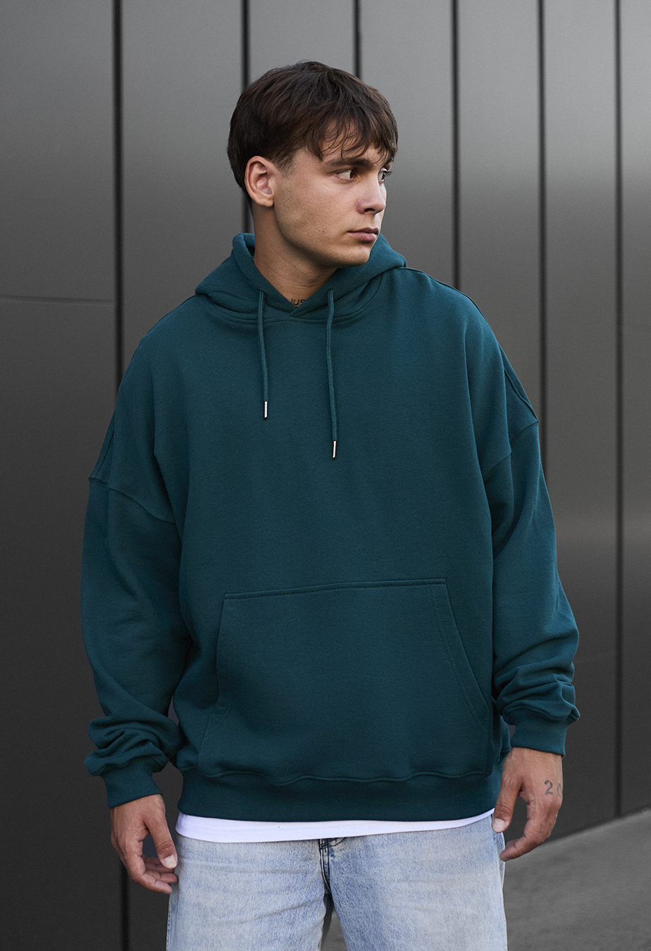 Hanorac Staff emerald oversize