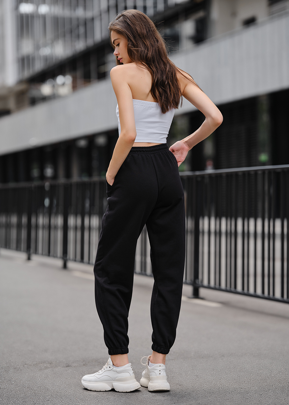Pantaloni sport de damă Staff yo black