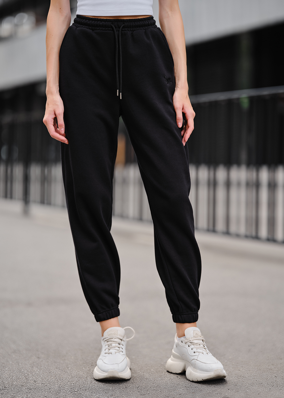 Pantaloni sport de damă Staff yo black
