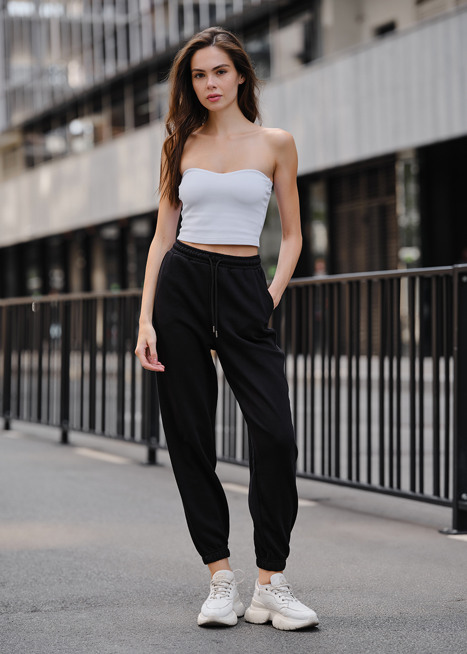 Pantaloni sport de damă Staff yo black