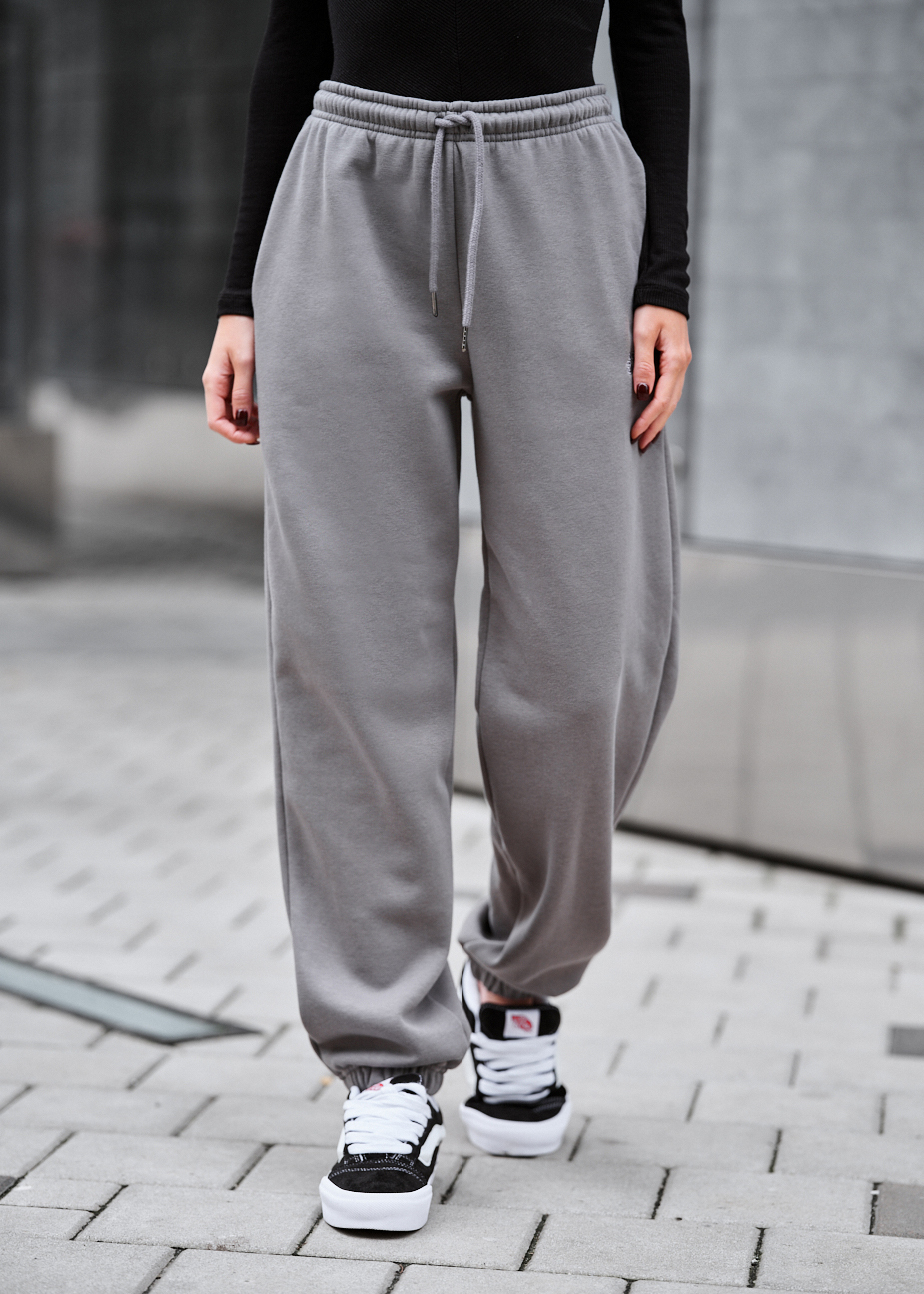 Pantaloni de trening de damă Staff nova gray fleece